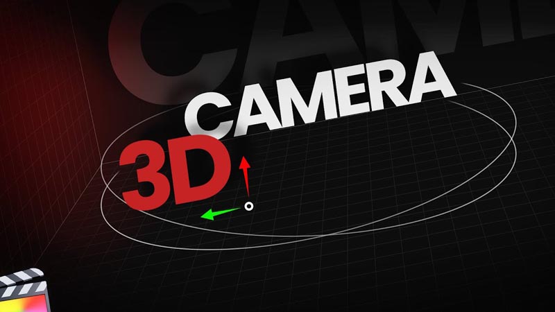 FCPX插件3D Camera三维摄像机画面透视变换运动预设30个